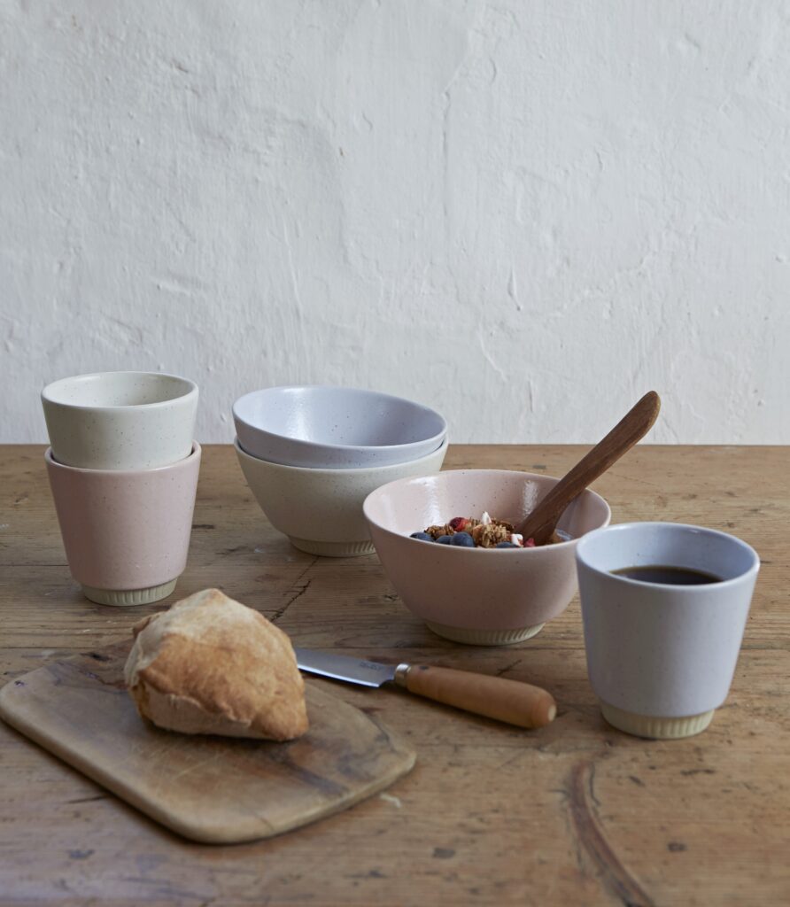 Tassen schalen 3er pastell